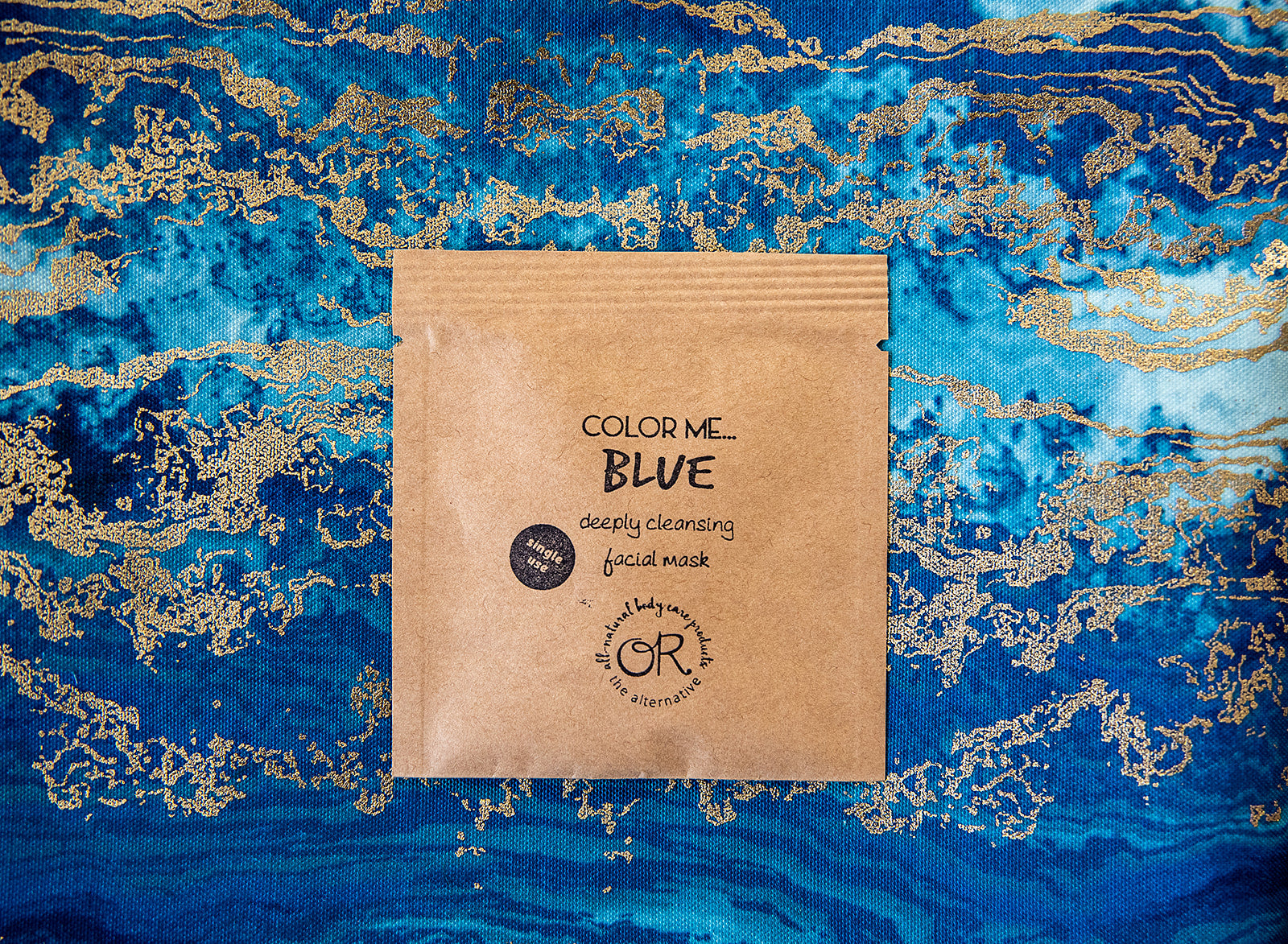 COLOR ME... BLUE DEEPLY CLEANSING single-use facial mask